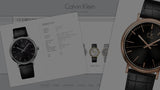 Calvin Klein Surround Black Dial Black Leather Strap Watch for Men - K3W211C1 Authentic Buy Shop Now