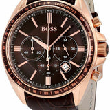 Hugo Boss Driver Black Dial Black Leather Strap Watch for Men - 1513092 Authentic Buy Shop Now