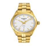 Tissot T Classic PR 100 Lady White Dial Gold Steel Strap Watch for Women - T101.210.33.031.00 Authentic Buy Shop Now