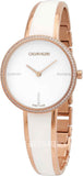 Calvin Klein Seduce Seduction White Dial Two Tone Steel Strap Watch for Women - K4E2NX1T Authentic Buy Shop Now