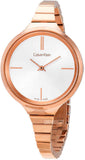 Calvin Klein Lively White Dial Rose Gold Steel Strap Watch for Women - K4U23626 Authentic Buy Shop Now
