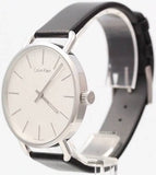 Calvin Klein Even White Dial Black Leather Strap Watch for Women - K7B211C6 Authentic Buy Shop Now