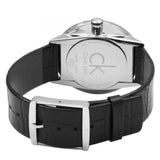 Calvin Klein Accent Black Dial Black Leather Strap Watch for Men - K2Y211C3 Authentic Buy Shop Now