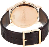 Calvin Klein City White Dial Brown Leather Strap Watch for Men - K2G21629 Authentic Buy Shop Now
