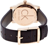 Calvin Klein City White Mother of Pearl Dial Brown Leather Strap Watch for Women - K2G23620 Authentic Buy Shop Now