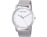Calvin Klein City Chronograph White Dial Silver Mesh Bracelet Watch for Men - K2G2G126 Authentic Buy Shop Now