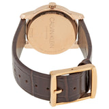 Calvin Klein City White Mother of Pearl Dial Brown Leather Strap Watch for Women - K2G23620 Authentic Buy Shop Now