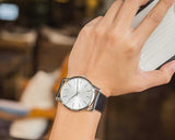 Calvin Klein City White Dial Black Leather Strap Watch For Men - K2G211C6 Authentic Buy Shop Now