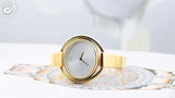 Calvin Klein Impetuous White Dial Gold Steel Strap Watch for Women - K4F2N516 Authentic Buy Shop Now