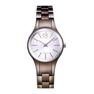 Calvin Klein Simplicity Silver Dial Grey Steel Strap Watch for Women - K4323620 Authentic Buy Shop Now