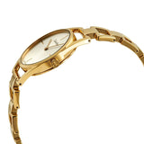 Calvin Klein Stately Silver Dial Gold Steel Strap Watch for Women - K3G23526 Authentic Buy Shop Now