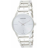 Calvin Klein Stately White Dial Silver Steel Strap Watch for Women - K3G23126 Authentic Buy Shop Now