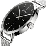 Calvin Klein Even Black Dial Silver Mesh Bracelet Watch for Women - K7B21121 Authentic Buy Shop Now