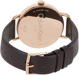 Calvin Klein Even Grey Dial Brown Leather Strap Watch for Women - K7B216G3 Authentic Buy Shop Now