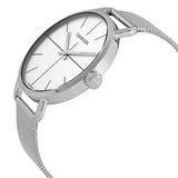 Calvin Klein Even Quartz White Dial Silver Steel Strap Watch for Women - K7B21126 Authentic Buy Shop Now