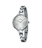 Calvin Klein Graphic White Dial Silver Steel Strap Watch for Women - K7E23146 Authentic Buy Shop Now