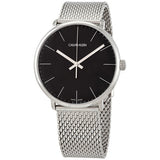 Calvin Klein High Noon Black Dial Silver Mesh Bracelet Watch for Men - K8M21121 Authentic Buy Shop Now