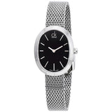 Calvin Klein Incentive Black Dial Silver Mesh Bracelet Watch for Women - K3P23121 Authentic Buy Shop Now