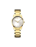 Calvin Klein City White Dial Gold Steel Strap Watch for Women - K2G23546 Authentic Buy Shop Now