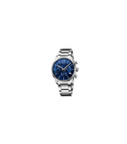 Calvin Klein City Chronograph Blue Dial Silver Steel Strap Watch for Men - K2G2714N Authentic Buy Shop Now