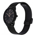 Calvin Klein Minimal Black Dial Black Mesh Bracelet Watch for Women - K3M22421 Authentic Buy Shop Now