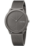 Calvin Klein Minimal Grey Dial Grey Mesh Bracelet Watch for Men - K3M517P4 Authentic Buy Shop Now