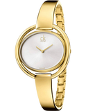 Calvin Klein Impetuous White Dial Gold Steel Strap Watch for Women - K4F2N516 Authentic Buy Shop Now