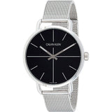 Calvin Klein Even Black Dial Silver Mesh Bracelet Watch for Women - K7B21121 Authentic Buy Shop Now