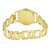 Calvin Klein Dainty White Dial Gold Steel Strap Watch for Women - K7L23546 Authentic Buy Shop Now