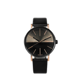 Calvin Klein Boost Black Dial Black Leather Strap Watch for Men - K7Y21TCZ Authentic Buy Shop Now
