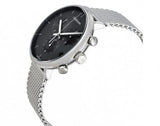 Calvin Klein High Noon Chronograph Black Dial Silver Mesh Bracelet Watch for Men - K8M27121 Authentic Buy Shop Now