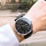 Calvin Klein Posh Black Dial Black Leather Strap Watch for Men - K8Q311C1 Authentic Buy Shop Now