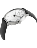 Calvin Klein Posh Silver Dial Black Leather Strap Watch for Men - K8Q311C6 Authentic Buy Shop Now