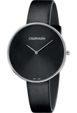 Calvin Klein Full Moon Black Dial Black Leather Strap Watch for Women - K8Y231C1 Authentic Buy Shop Now