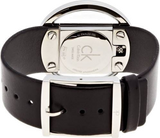 Calvin Klein Glam Transparent Dial Black Leather Strap Watch for Women - K9423107 Authentic Buy Shop Now