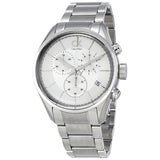 Calvin Klein Masculine Chronograph White Dial Silver Steel Strap Watch for Men - K2H27126 Authentic Buy Shop Now