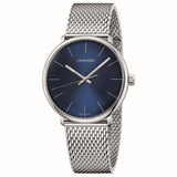 Calvin Klein High Noon Chronograph Blue Dial Silver Mesh Bracelet Watch for Men - K8M2712N Authentic Buy Shop Now