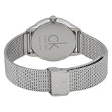 Calvin Klein Minimal White Dial Silver Mesh Bracelet Watch for Men - K3M22126 Authentic Buy Shop Now