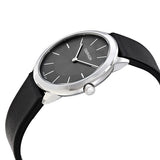 Calvin Klein Minimal Grey Dial Black Leather Strap Watch for Men - K3M221C4 Authentic Buy Shop Now