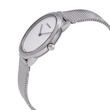 Calvin Klein Minimal White Dial Silver Mesh Bracelet Watch for Women - K3M2212Y Authentic Buy Shop Now