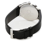Calvin Klein Minimalist White Dial Black Leather Strap Watch for Men - K3M211C6 Authentic Buy Shop Now