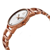 Calvin Klein Stately White Dial Gold Steel Strap Watch for Women - K3G2362W Authentic Buy Shop Now