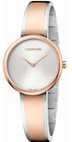 Calvin Klein Seduce Silver Dial Two Tone Steel Strap Watch for Women - K4E2N61X Authentic Buy Shop Now