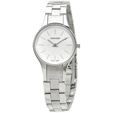 Calvin Klein Simplicity White Dial Silver Steel Strap Watch for Women - K4323185 Authentic Buy Shop Now