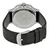 Calvin Klein Skirt Chronograph Black Dial Black Leather Strap Watch for Men - K2U291C1 Authentic Buy Shop Now