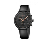 Calvin Klein High Noon Black Dial Black Leather Strap Watch for Men - K8M274CB Authentic Buy Shop Now