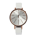 Calvin Klein Equal Silver Dial White Leather Strap Watch for Women - K3E236L6 Authentic Buy Shop Now