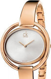 Calvin Klein Impetuos Silver Dial Rose Gold Steel Strap Watch for Women - K4F2N616 Authentic Buy Shop Now