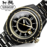 Coach Preston Black Dial Black Steel Strap Watch for Women - 14503461 Authentic Buy Shop Now