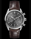 Tag Heuer Carrera Chronograph Grey Dial Brown Leather Strap Watch for Men - CBN2012.FC6483 Authentic Buy Shop Now